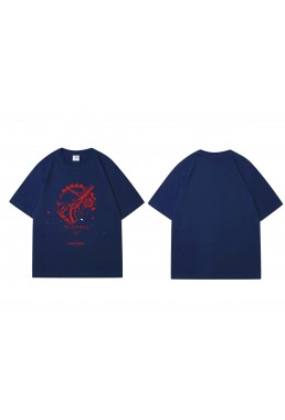 Tap Tokisaki Kurumi Short Sleeve Mens Graphic T-Shirts Fashion Printed Tops Cosplay Costume T Shirts For Women's