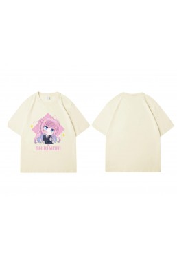 Soft Shikimori S Not Just A Cutie Short Sleeve Mens Graphic T-Shirts Fashion Printed Tops Cosplay Costume T Shirts For Women's