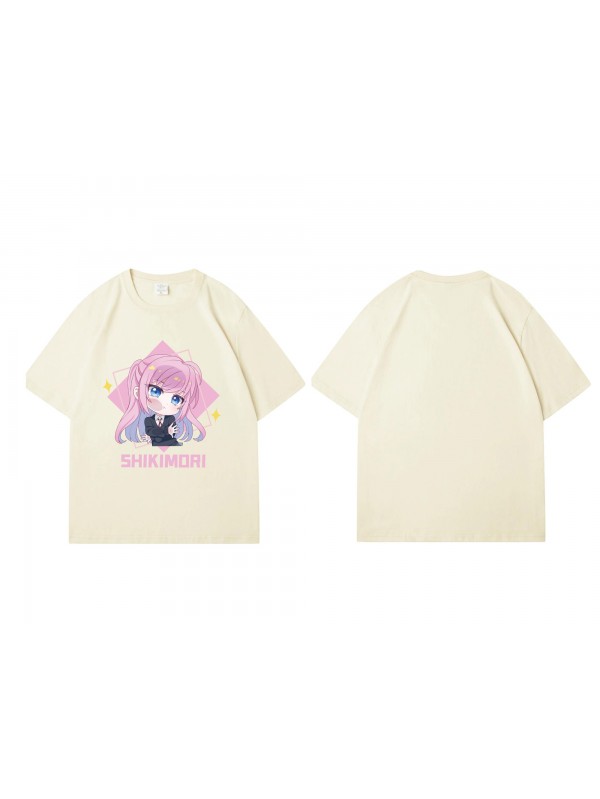 Soft Shikimori S Not Just A Cutie Short Sleeve Mens Graphic T-Shirts Fashion Printed Tops Cosplay Costume T Shirts For Women's