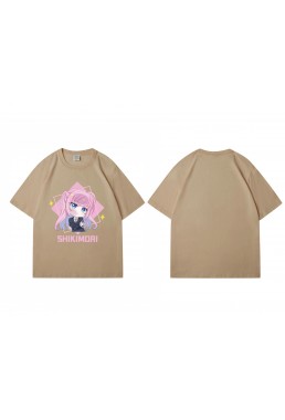 Durable Shikimori S Not Just A Cutie Short Sleeve Mens Graphic T-Shirts Fashion Printed Tops Cosplay Costume T Shirts For Women's