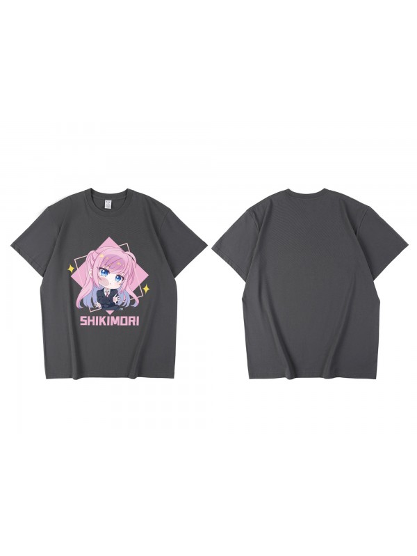 Shopping Shikimori S Not Just A Cutie Short Sleeve Mens Graphic T-Shirts Fashion Printed Tops Cosplay Costume T Shirts For Women's