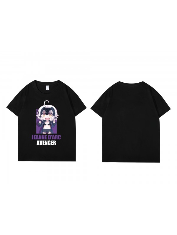 Discount Jeanne D Arc Fate Grand Order Short Sleeve Mens Graphic T-Shirts Fashion Printed Tops Cosplay Costume T Shirts For Women's
