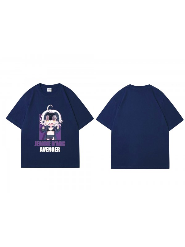 Best Jeanne D Arc Fate Grand Order Short Sleeve Mens Graphic T-Shirts Fashion Printed Tops Cosplay Costume T Shirts For Women's