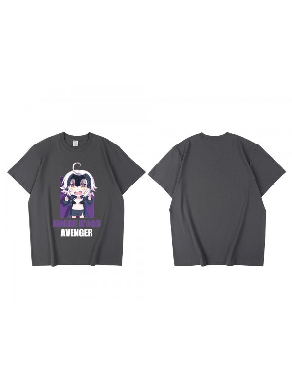 New Jeanne D Arc Fate Grand Order Short Sleeve Mens Graphic T-Shirts Fashion Printed Tops Cosplay Costume T Shirts For Women's