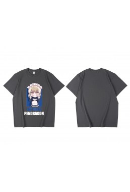 Limited Edition Arturia Pendragon Fate Short Sleeve Mens Graphic T-Shirts Fashion Printed Tops Cosplay Costume T Shirts For Women's