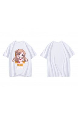 Best Yuuki Asuna Sword Art Online Short Sleeve Mens Graphic T-Shirts Fashion Printed Tops Cosplay Costume T Shirts For Women's