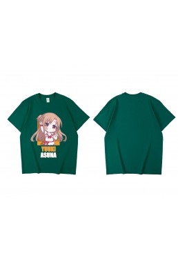 2023 Yuuki Asuna Sword Art Online Short Sleeve Mens Graphic T-Shirts Fashion Printed Tops Cosplay Costume T Shirts For Women's