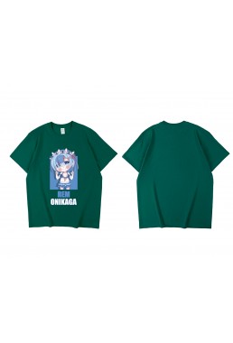 Tap Rem Relife In A Different World From Zero Short Sleeve Mens Graphic T-Shirts Fashion Printed Tops Cosplay Costume T Shirts For Women's