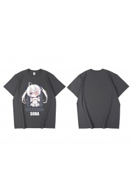 Welcome Kasugano Sora Short Sleeve Mens Graphic T-Shirts Fashion Printed Tops Cosplay Costume T Shirts For Women's