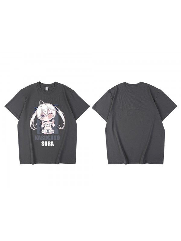 Welcome Kasugano Sora Short Sleeve Mens Graphic T-Shirts Fashion Printed Tops Cosplay Costume T Shirts For Women's