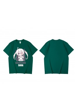 Hot Sale Kasugano Sora Short Sleeve Mens Graphic T-Shirts Fashion Printed Tops Cosplay Costume T Shirts For Women's