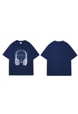 Welcome Miku Nakano The Quintessential Quintuplets Short Sleeve Mens Graphic T-Shirts Fashion Printed Tops Cosplay Costume T Shirts For Women's
