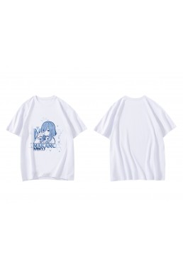 Durable Nakano Miku The Quintessential Quintuplets Short Sleeve Mens Graphic T-Shirts Fashion Printed Tops Cosplay Costume T Shirts For Women's
