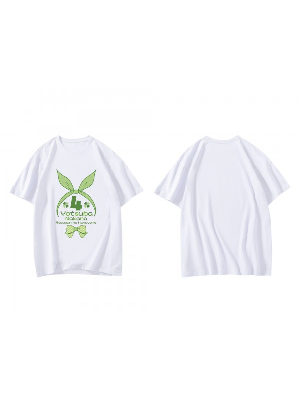 New Nakano Yotsuba The Quintessential Quintuplets Short Sleeve Mens Graphic T-Shirts Fashion Printed Tops Cosplay Costume T Shirts For Women's