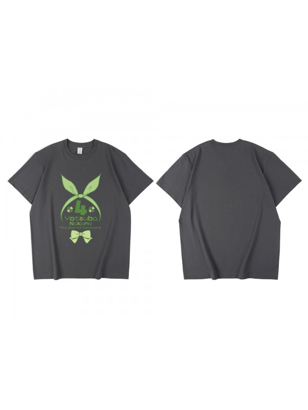 2023 Nakano Yotsuba The Quintessential Quintuplets Short Sleeve Mens Graphic T-Shirts Fashion Printed Tops Cosplay Costume T Shirts For Women's