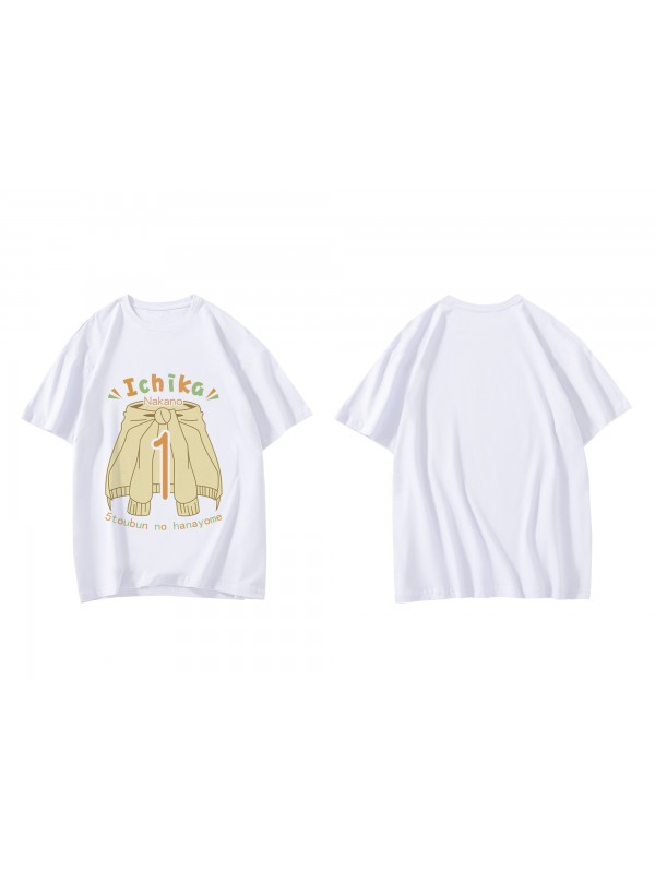 Welcome Nakano Ichika The Quintessential Quintuplets Short Sleeve Mens Graphic T-Shirts Fashion Printed Tops Cosplay Costume T Shirts For Women's