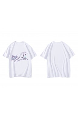 Custom Nakano Nino The Quintessential Quintuplets Short Sleeve Mens Graphic T-Shirts Fashion Printed Tops Cosplay Costume T Shirts For Women's