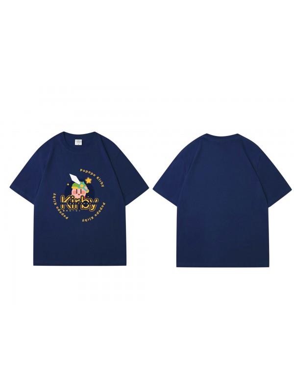 Premium Popopo Kirby Short Sleeve Mens Graphic T-Shirts Fashion Printed Tops Cosplay Costume T Shirts For Women's
