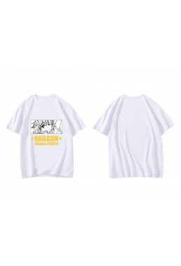 Discount Misaka Mikoto Short Sleeve Mens Graphic T-Shirts Fashion Printed Tops Cosplay Costume T Shirts For Women's