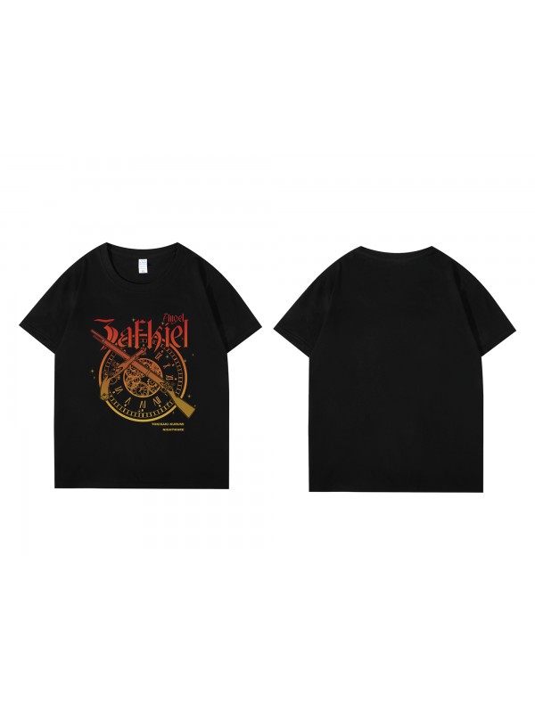 Wholesale Tokisaki Kurumi Nightmare Short Sleeve Mens Graphic T-Shirts Fashion Printed Tops Cosplay Costume T Shirts For Women's
