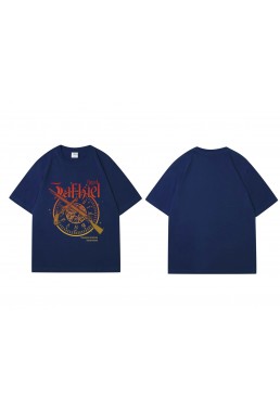 Clearance Tokisaki Kurumi Nightmare Short Sleeve Mens Graphic T-Shirts Fashion Printed Tops Cosplay Costume T Shirts For Women's