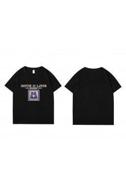 2023 Yatogami Tohka Date A Live Short Sleeve Mens Graphic T-Shirts Fashion Printed Tops Cosplay Costume T Shirts For Women's