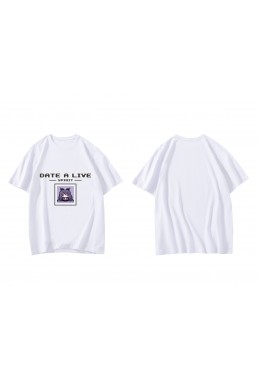 Special Yatogami Tohka Date A Live Short Sleeve Mens Graphic T-Shirts Fashion Printed Tops Cosplay Costume T Shirts For Women's