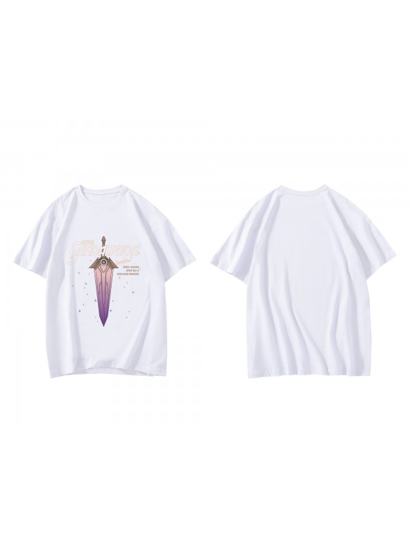 Custom Yatogami Tohka Date A Live Short Sleeve Mens Graphic T-Shirts Fashion Printed Tops Cosplay Costume T Shirts For Women's