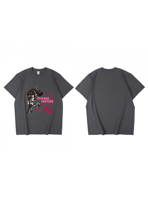 Premium Itsuka Kotori Date A Live Short Sleeve Mens Graphic T-Shirts Fashion Printed Tops Cosplay Costume T Shirts For Women's