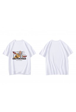 Custom Saitama One Punch Man Short Sleeve Mens Graphic T-Shirts Fashion Printed Tops Cosplay Costume T Shirts For Women's