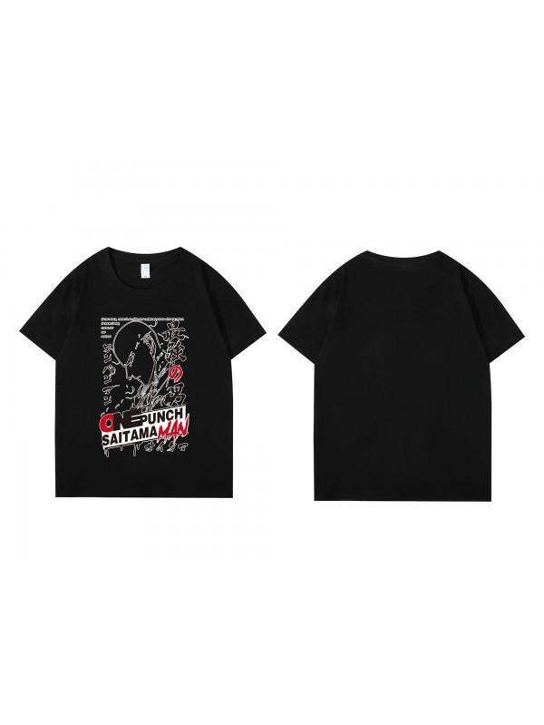 Best Saitama One Punch Man Short Sleeve Mens Graphic T-Shirts Fashion Printed Tops Cosplay Costume T Shirts For Women's