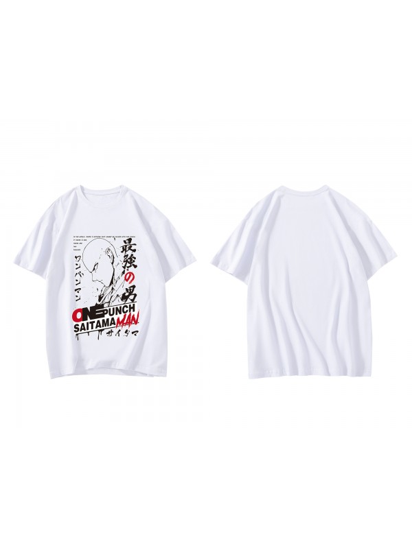 New Saitama One Punch Man Short Sleeve Mens Graphic T-Shirts Fashion Printed Tops Cosplay Costume T Shirts For Women's
