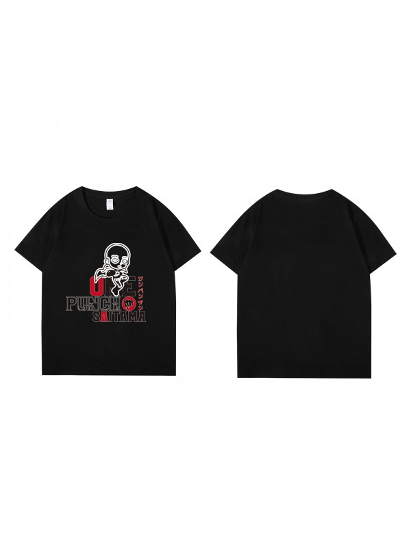 Coolest Saitama One Punch Man Short Sleeve Mens Graphic T-Shirts Fashion Printed Tops Cosplay Costume T Shirts For Women's