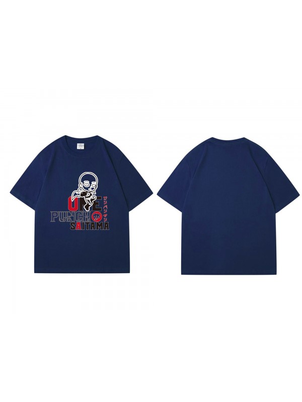 Wholesale Saitama One Punch Man Short Sleeve Mens Graphic T-Shirts Fashion Printed Tops Cosplay Costume T Shirts For Women's