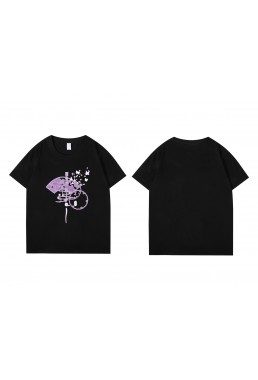 Best Saigyouji Yuyuko Touhou Project Short Sleeve Mens Graphic T-Shirts Fashion Printed Tops Cosplay Costume T Shirts For Women's