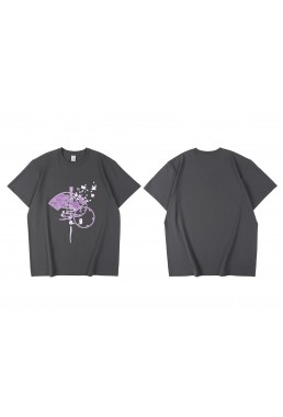 2023 Saigyouji Yuyuko Touhou Project Short Sleeve Mens Graphic T-Shirts Fashion Printed Tops Cosplay Costume T Shirts For Women's