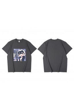 Wholesale Saber Fate Short Sleeve Mens Graphic T-Shirts Fashion Printed Tops Cosplay Costume T Shirts For Women's
