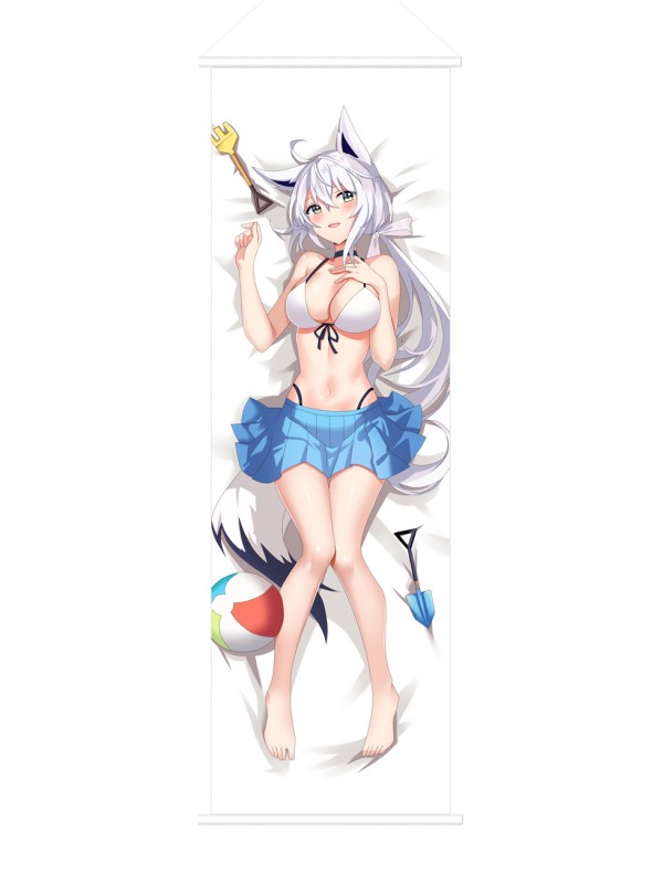 Virtual YouTuber Shirakami Fubuki Japanese Anime Painting Home Decor Wall Scroll Posters