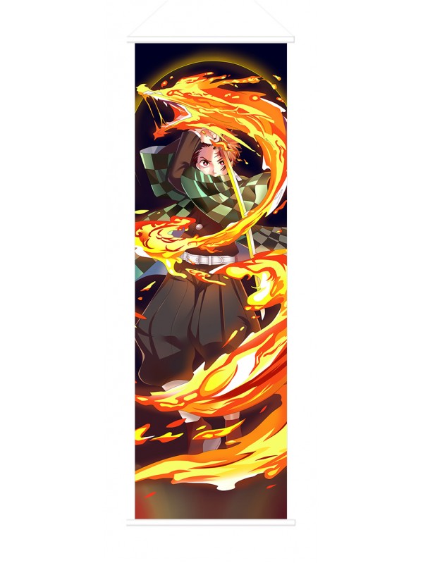 Demon Slayer Kimetsu no Yaiba Kamado Tanjirou Japanese Anime Painting Home Decor Wall Scroll Posters