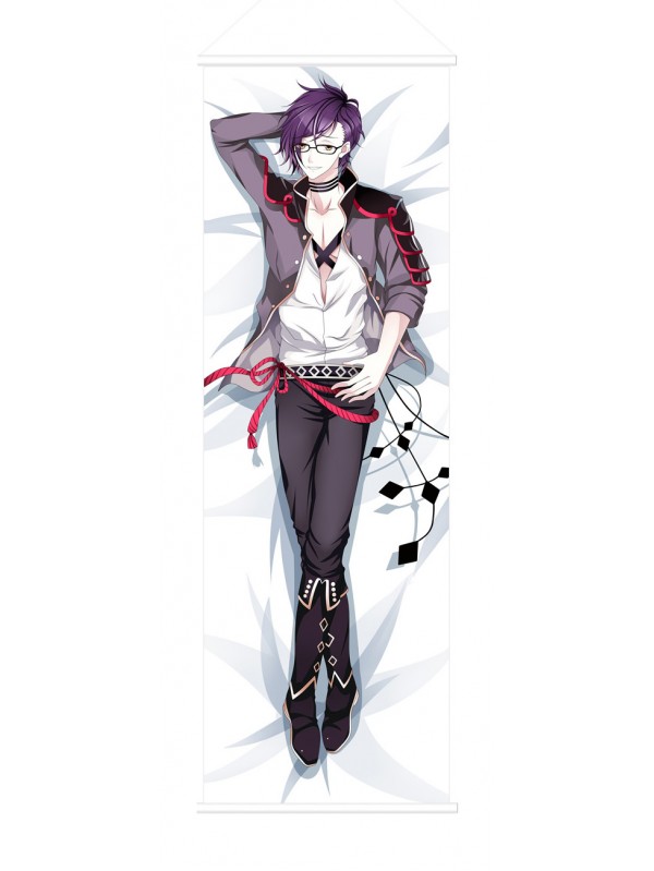 Akashi Kuniyuki Touken Ranbu Male Scroll Painting Wall Picture Anime Wall Scroll Hanging Deco