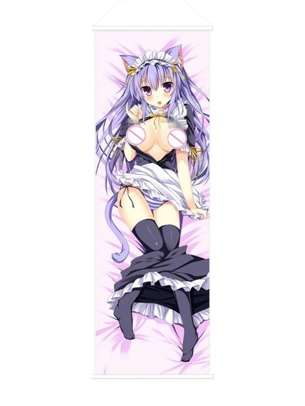 Cat Maid Japanese Anime Painting Home Decor Wall Scroll Posters