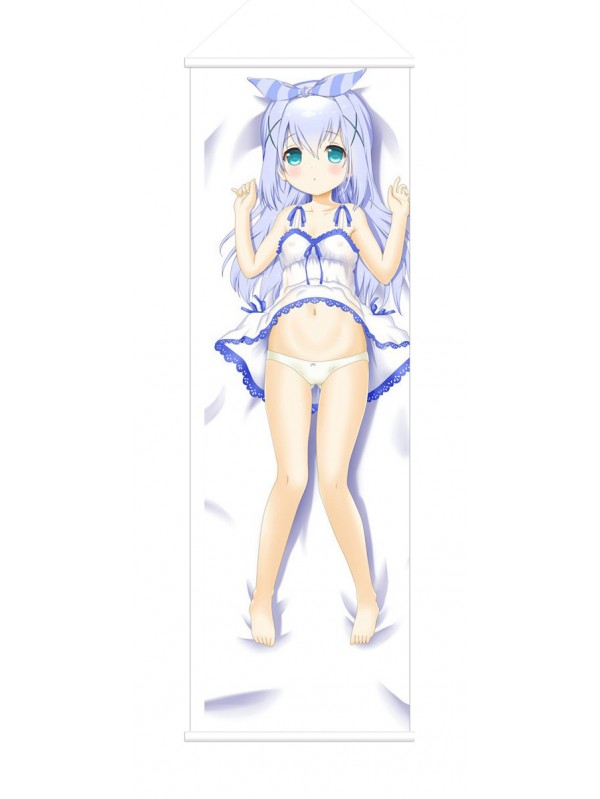 Chino Kafu Is the Order a Rabbit Anime Wall Poster Banner Japanese Art