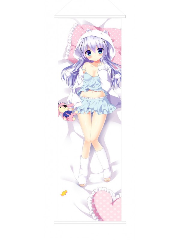 Chino Kafuu Is the Order Rabbit Japanese Anime Painting Home Decor Wall Scroll Posters