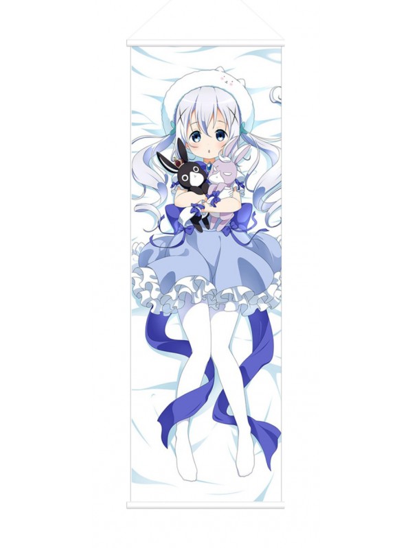 Chino Kafuu Is the Order Rabbit Anime Wall Poster Banner Japanese Art