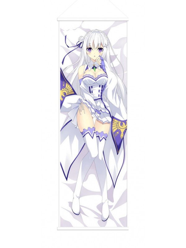 Emilia Re Zero Anime Wall Poster Banner Japanese Art