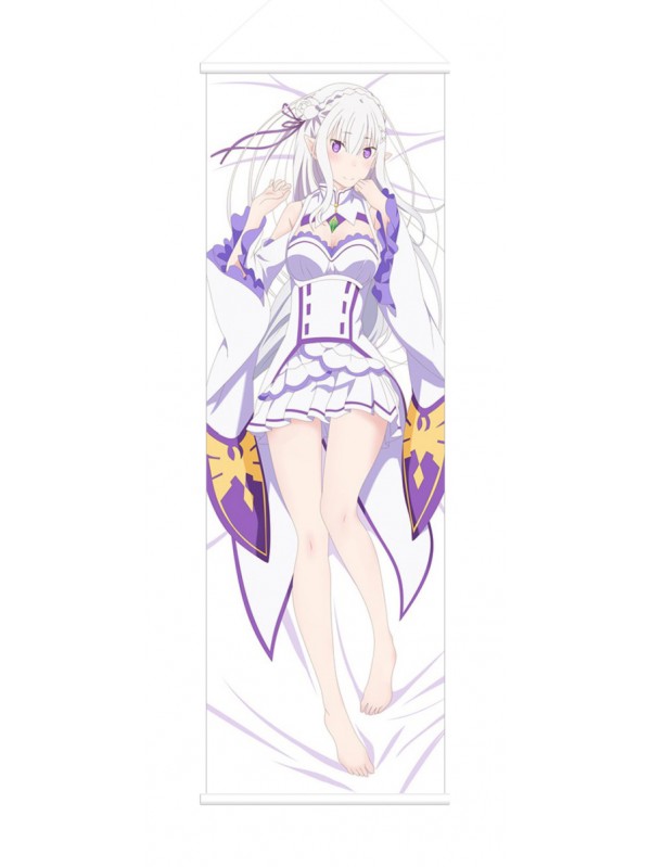 Emilia Re Zero Anime Wall Poster Banner Japanese Art