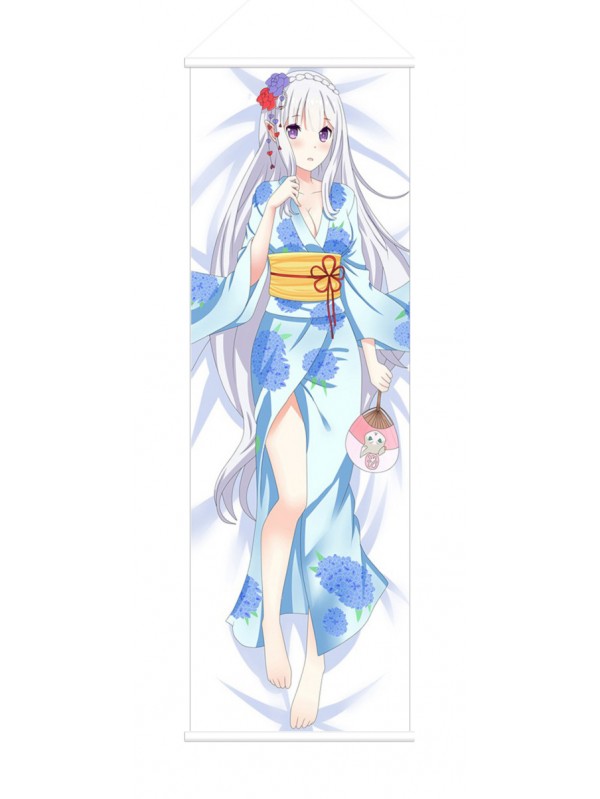 Emilia Re Zero Anime Wall Poster Banner Japanese Art