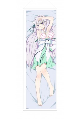Emilia ReZero Anime Wall Poster Banner Japanese Art