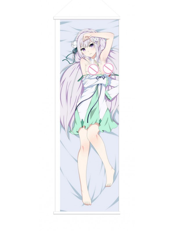 Emilia ReZero Anime Wall Poster Banner Japanese Art