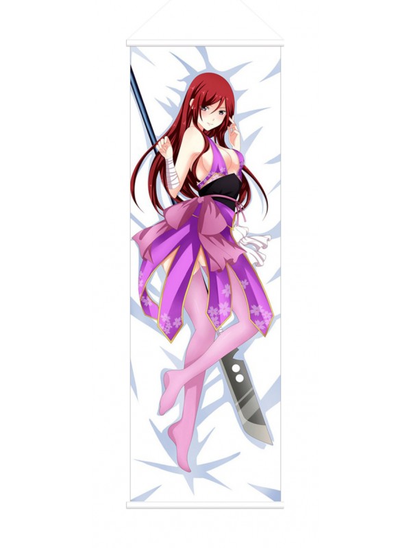Erza Scarlet Fairy Tail Anime Wall Poster Banner Japanese Art